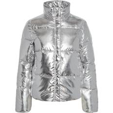 Silver - Vinterjackor Pieces Pcnamie Puffer Jacket - Silver