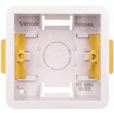 Vimark 1 Gang Dry Lining Box 35 mm White