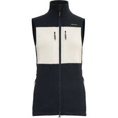 Vesten Devold Egga Grid Merino Vest - Women's Ink/Offwhite