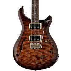 PRS PRS SE Custom 24 Semi-Hollow Piezo, Orange Tiger Smokeburst Electric Guitar