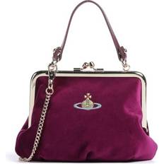 Vivienne Westwood Granny Velvet Frame Crossbody bag berry