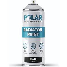 Polar Polar Satin Radiator Spray Paint 400 ml Black