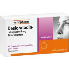 Medicines DESLORATADIN-ratiopharm 5 mg Filmtabletten St 20Stk.