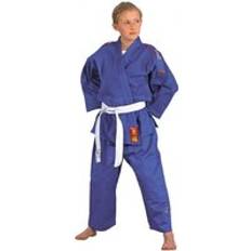 Blauw Vechtsporten DANRHO Judo Kimono met schouderstrepen Bleu