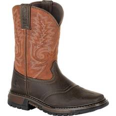 Children's Shoes Rocky Ride FLX Western Boots - Dark Chocolate