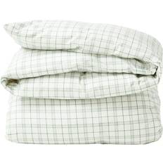 Lexington Dynetrekk Lexington Checked Lyocell/Cotton Bedding Set Dynetrekk Grønn, Hvit (220x220cm)