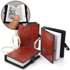 Cuir Porte-clés Smallest Bible Keychain 86022 - Brown