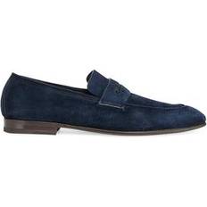 Zegna Low Shoes Zegna Cuir Sole L'Asola Suede Penny Loafers