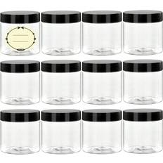 Makeup Cases Shein Pcs Plastic Container Jars With Lids And Empty Round Clear Cosmetic Slime Jars For Lotion Cream Ointments Body Butter Makeup Travel Storage