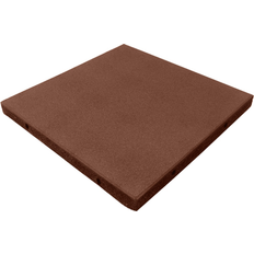 Flooring Rubber-Cal "Eco-Safety" Interlocking Tiles 2.50 x 19.5 x 19.5 in 20 Pack 55 sqft Terra Cota 19.5x19.5 Red (19.5x19.5)