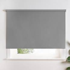 Black Blinds OHS Easy Fit Fabric Thermal Blackout Window 150 x 165 cm