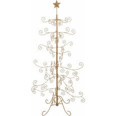 Iron Christmas Tree Ornaments Sunnydaze Decor Noelle 60-Inch Metal 60" H x 32.5" W x 32.5" D Christmas Tree Ornament