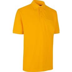 Gul - Jersey Polotrøjer ID Pro Wear Poloshirt - Lomme Gul