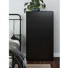 Dorel Home Pearce 5 Draw Dresser - Black Chest of Drawer