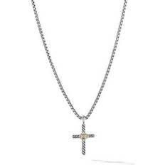 David Yurman 14k Necklaces David Yurman Women's Petite X Cross Necklace with 14K Yellow Gold Gold