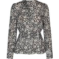 Second Female Dame Bluser Second Female Scratch Blouse 59103 - Black