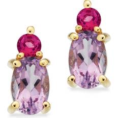 Ametyster Smykker Scrouples Øreringe Pink Topas/Ametyst 8 kt