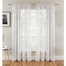 Curtains & Accessories Lark Manor Rockdale Panel 140 cm x 122 cm Drop - White