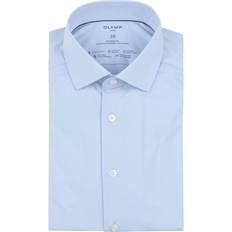 Olymp Luxor Shirt 24 Seven - Light Blue Dark Blue