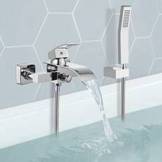 Midanya Wall Mount Bathtub Faucet with Handheld Spray