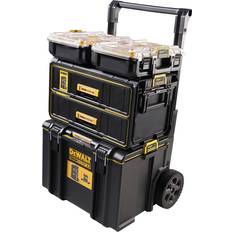 Dewalt Tool Trolleys Dewalt ToughSystem 2.0 Tower with 2 x Organisers and Drawers (4 pc) in Black Polypropylene