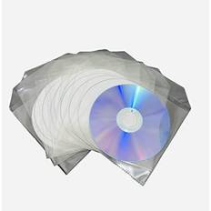 10 x Ritek Professional White Inkjet Printable Recordable Blank DVD-R Discs with a Write Speed of 16x in Plastic Sleeves With Flap