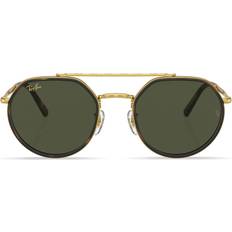 Ray-Ban Sunglasses on sale Ray-Ban Logo-print Round-Frame Sunglasses - Unisex - Gold