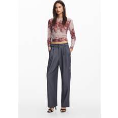 Desigual Trousers Desigual Gray Polyester Jeans & Pant