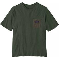 Patagonia Ekologiskt material T-shirts Patagonia Daily Pocket Tee - Torrey Pine Green