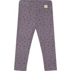 Petit Piao Modal Dot Leggings - Dusty Violett Dot