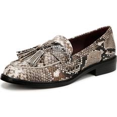 Blockabsatz Loafers Franco Sarto Carolynn Low Loafer - Grey Snake Print Faux Leather