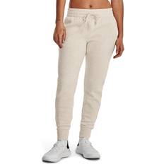 Under Armour Rival Fleece Jogger - Oatmeal Light Heather/White