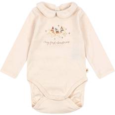 Konges Sløjd Bodyer Børnetøj Konges Sløjd Organic Body - My First Chrismas - Antique White