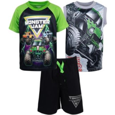 Monster Jam Monster Jam Toddler Boys T-Shirt and French Terry Shorts Set - Grey/Black