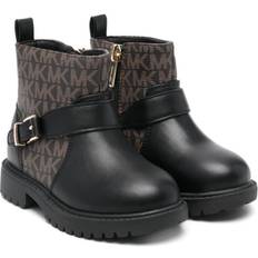Fabric Boots Children's Shoes Michael Kors Kids Monogram-Print Ankle Boots - Black