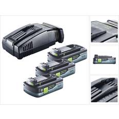 Festool energie set 3x bp 18 li 4,0 ah hpc-asi akkupack 18v 4,0 ah highpower 3