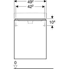 Mobiliers de Salle de Bain Geberit Smyle Square Waschtischunterschrank 49.2 x 61.7 x 40.6 cm