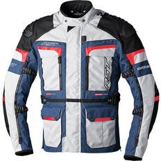 Röda Motorcykeljackor Rst Mc-Jacka Mc jacka pro series adventure x textil silver blå röd uk40 vit