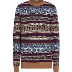 Herre - Multifarvet - Striktrøjer Sweatere Tommy Hilfiger Fair Isle Wool Rich Jumper - Safari Canvas/Multi