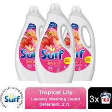 Cleaning Equipment & Cleaning Agents Surf XXXL Laundry Detergent TropicalLily 2.7L 2 or 4 Pk