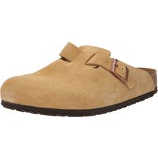 Birkenstock Women Clogs Birkenstock Boston Style Suede Clogs - Beige