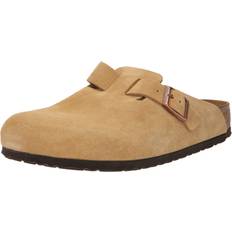 Suede Clogs Birkenstock Boston VL Sandals - Beige