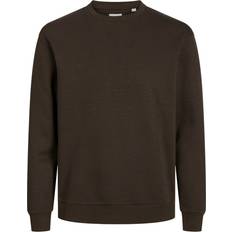 Brun - Herre - Sweatshirts Sweatere Jack & Jones Ensfarvet Sweatshirt