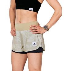 Saysky Byxor & Shorts Saysky Paisley 2 In 1 Pace Shorts - Beige