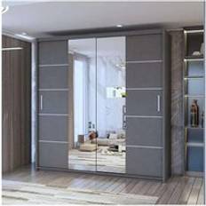 Sliding Wardrobes 4u Sliding Wardrobes 4u Grey 150 cm Wardrobe