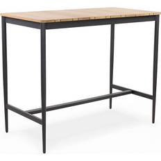 Bartische Luna Aluminium/Teak 135 x 70 cm Bartisch