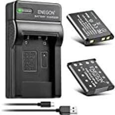 Enegon NP-45 2-Pack USB Laddningsbatteri