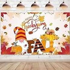 Photo Backgrounds Backdrop Professional Store Thanksgiving bakgrund tryck väggdekoration bakgrund fest bakgrund lönn löv kalkon pumpa bakgrund ge tack höst festival glad höst fest dekorationer