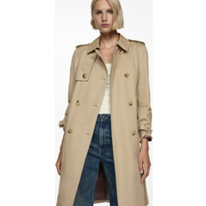 Mango Classic Trench Coat With Belt - Beige
