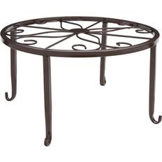 At Home Large Copper Colored Metal Star Plant Stand